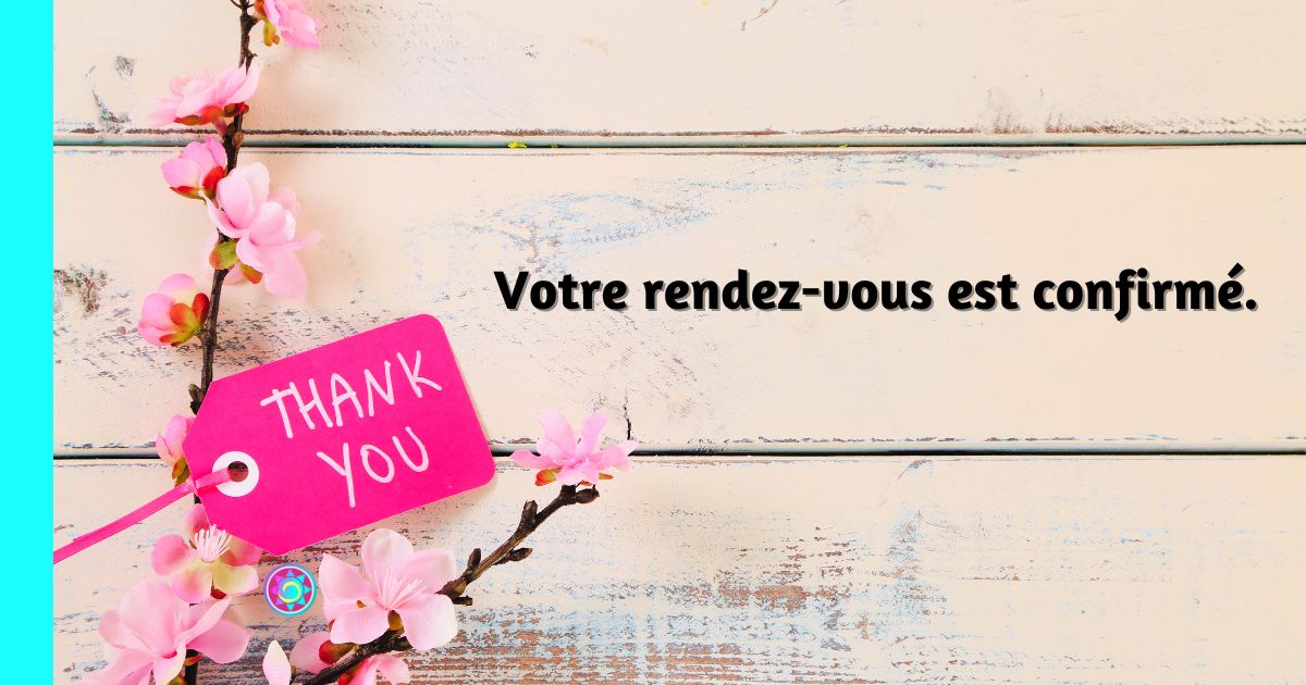 Merci pour votre prise de RDV en ligne - Votre RDV est confirmé